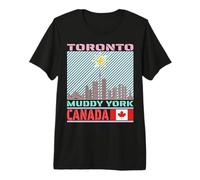 Canadian Landmark Symbol Souvenirs Toronto Skyline Canada Premium T-Shirt