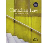 Canadian Law: An Introduction