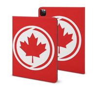 Canadian Maple Leaf Funny Tablet Case Compatible with IPAD Pro 2021 （11in） Personality Protective Cover with Pen Slot