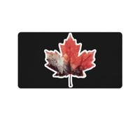Canadian Maple Leaf Large Desk Mat 40X75cm | Gaming Mouse Pad Rubber Base Non-Slip Home Office Mouse Mat Laptop Desk Pad