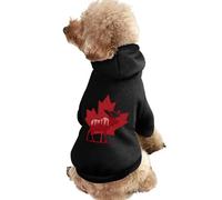 Canadian Maple Leaf Moose Dog Hoodie Sweatshirt Dog Sweater Pet Coat