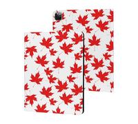 Canadian Maple Leaf Pattern Case Compatible for iPad Pro 2020/2021/2022 (12.9in) Tablet Cases Stand Protective Cover with Sleep/Wake