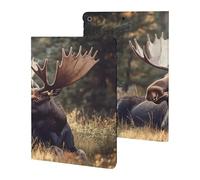 Canadian Moose in Forests Slim Tablet Cases Compatible with iPad Series Without Pencil Holder Protective Cover Compatible with ipad 2019/2020/2021(10.2in)