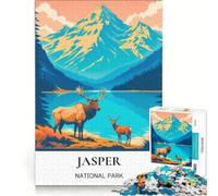 Canadian Mountain Lakes 1000 piece jigsaw puzzles | 38x52cm Presents for Women for the whole family Birthday and unique gifts