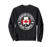 Canadian Patriot Irish Temper Funny Canada Ireland Flag Sweatshirt