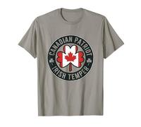 Canadian Patriot Irish Temper Funny Canada Ireland Shamrock T-Shirt