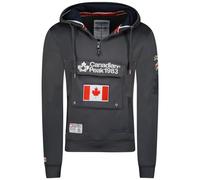 Canadian Peak Galapagos Men - Sweat Homme Capuche Poche Kangourou - Vêtement Sweatshirt Hoody Chaud Manches Longues - Pull Hommes Printemps Ete Automne Hiver (Gris Fonce XL)