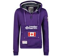 Canadian Peak Galapagos Men - Sweat Homme Capuche Poche Kangourou - Vêtement Sweatshirt Hoody Chaud Manches Longues - Pull Hommes Printemps Ete Automne Hiver (Violet XXL)