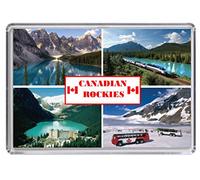 Canadian Rockies, Canada Souvenir Acrylic Fridge Magnet (Standard: 70x45mm)