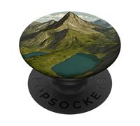 Canadian Rockies Kananaskis Smutwood Mountain Vintage Art PopSockets Adhesive PopGrip