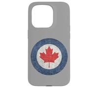 Canadian Roundel Emblem in grungy style Case for iPhone 15 Pro