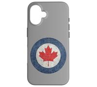 Canadian Roundel Emblem in grungy style Case for iPhone 16