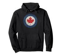 Canadian Roundel Emblem in grungy style Pullover Hoodie
