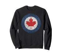 Canadian Roundel Emblem in grungy style Sweatshirt