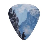 Canadian Smokey Mountain Cliff Printed Guitar Picks 12-Piece Set - Comfortable, Versatile Plectrum for All Guitar Styles & Players