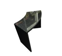 Canadian Spa Company Black Rattan Glass Top Bar Round Spa Surround (D) 57Cm X (H) 72Cm