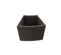 Canadian Spa Company Black Rattan Planter Round Spa Surround (D) 52Cm X (H) 45Cm