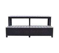 Canadian Spa Company Brown Rattan Rectangular Straight Step (D)114Cm (H)55Cm