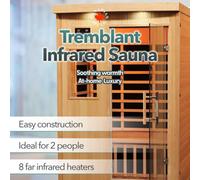 Canadian Spa Tremblant 2 Person Infrared Sauna - Size: 134 x 185cm - Brown - Canadian Spa Company - Wilko