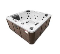 Canadian Spa Winnipeg 6-Person 35-Jet Hot Tub, Brown