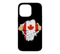 Canadian Superhero Canada Flag Patriot Gift Case for iPhone 14 Pro Max