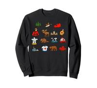 Canadian Symbol Canada Day Trip Maple Leaf Moose Souvenir Sweatshirt