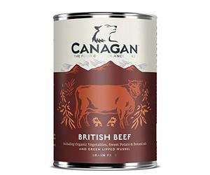 Canagan 6 x 400g British Braised Beef Wet Dog Dood