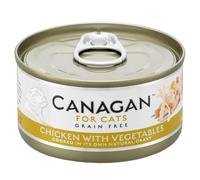 Canagan Cat Cans Fresh Chicken with Vegetables 75gmTins (Pack of 12 Tins)