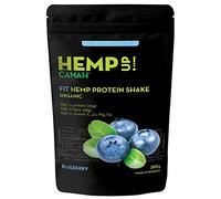 Canah® Hemp Up Blueberry Organic Shake - Fit Hemp Protein Shake for Healthy Lifestyle Meal Replacement Shake with Premium Ingredients for Optimum Nutrition Allergen Free High in Protein 300 Grams