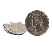 Canailles Hinged Bite and Folding Quarter Coin, Magic Trick Cool Quarter for Pranks, Tricks and More