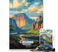 Canaima National Park, Venezuela Illustration Jigsaw Puzzles for Adults 1000 Piece Sharp Memory Quiet Recreation Neat Edges Birthday Present (38x52cm)
