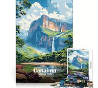 Canaima National Park, Venezuela Illustration Teenagers Puzzles 1000 Piece Jigsaws Boost Memory Mind Soothing Fun Quality Cut Ideal Present (50x75cm)