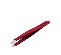 Canal Slant Tweezers Red