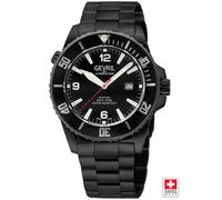 Canal Street, Swiss Automatic Watch, Black Dial, 316L Stainless Steel, and Sapphire Crystal Gevril Black One Size