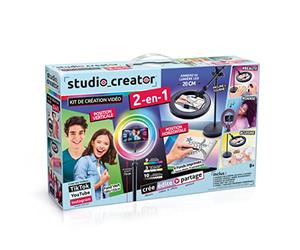 Canal Toys Creator 2-in-1 Video Studio with Multi-coloured LED Ring Light, Dual Function, Horizontal and Vertical-INF 027