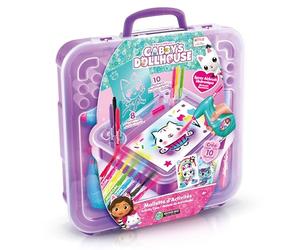 Canal Toys Gabby's Dollhouse Activity Case with Electronic Spray, Stencils and Markers, Violet (GAB024)
