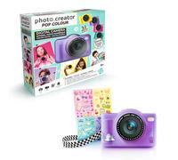 Photo Creator Pop Colour Camera Purple, 32-megapixel resolution, large 2.4" screen, digital camera compact with flash, selfie lens, 8gb micro SD card included, kids camera 8+, Teen Camera