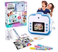 Canal Toys - Photo Creator - Instant Camera - Blue - with Color Display, Paper Rolls, Stickers, Felt Tip Pens and Wrist Strap - CLK 057