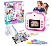 Canal Toys - Photo Creator - Instant Camera - Pink - with Color Display, Paper Rolls, Stickers, Felt Tip Pens and Wrist Strap - CLK 055