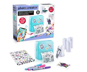 Canal Toys Photo Creator Instant Pocket Printer, Blue, Mini printer, AI app, 3 R