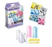Canal Toys - Photo Creator - Instant Print Camera Colour Refill Pack - Instant Camera Refill Paper with 8 Rolls of Thermal Paper and 2 Sticker Sheets, Ink Free Instant Print Paper, Children 8 Years+