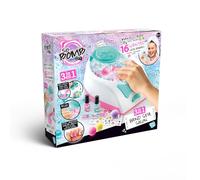 Canal Toys - So Bomb - 3-in-1 Hand Spa Salon | Make Up to 16 Bath Bombs, Learn Manicure & Enjoy a Relaxing Hand Spa | DIY Set with Varnishes & Stickers - Creative Gift for Kids Aged 6+ - BBD 050