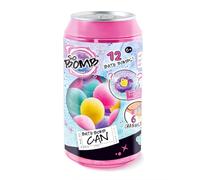 Canal Toys - So Bomb - Mini Bath Bomb Can - Set of 12 Scented Bath Bombs with 6 Surprise Charms - Relaxing and Playful Bath for Children and Adults - Wellbeing Gift Idea - BBD 046