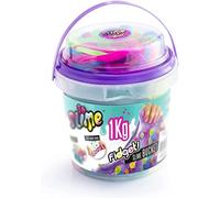 So Slime 1KG Fidget Slime Bucket, Colourful Slime + Storage Bucket and Fidget Toys, Stretch and Squeeze, ASMR