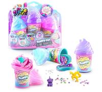 Canal Toys - So Slime Fluffy Slime Set 3 Pots For Children Aged 6 Years And Over - Manual Activity With Glitter Confetti And Surprise Mini Figurine - Creative Gift Idea For Children