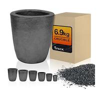 CANALHOUT 6.9kg #5S Silicon Carbide Graphite Crucibles,Crucibles for Melting Metal,Withstand The High Temperature 1800℃(3272°F),Melting Casting Refining Aluminum Gold Silver Copper (6.9KG No.5S)