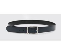 CANALI Classic Belt in Smooth Leather with an Engraved Pin Buckle - Size: 100 - male