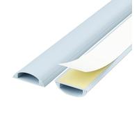 Canalina Passacavi PVC Self Adhesive Cable Cover 100cm Length ap Closure for Office Home Public Spaces (Blue 4.7x1.55cm/1.85x0.6in)
