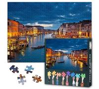 Canals of Venice Jigsaw Puzzles for Adults 1000, Difficult Family Puzzle Educational Games Home Decoration Italy City Landscape, Challenging Puzzles for Adults Men & Women Gift (27.5"x19.7")
