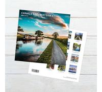 Canals & Waterways 2026 Wall Calendar - Month-to-View - Available in Square, Slim, A4 & Mini Formats - 12 Scenic Waterway Photos (Square)